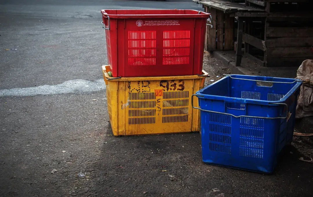 Lidded Stackable Totes (Image Credits: Unsplash)