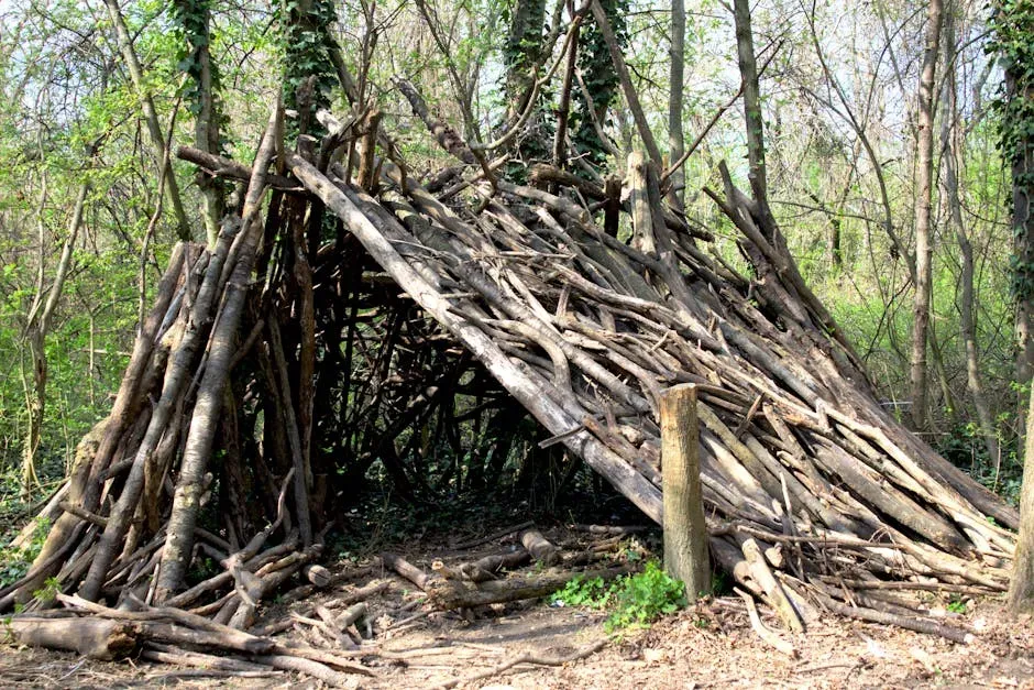 Building a Shelter from Scratch (Image Credits: Pexels)