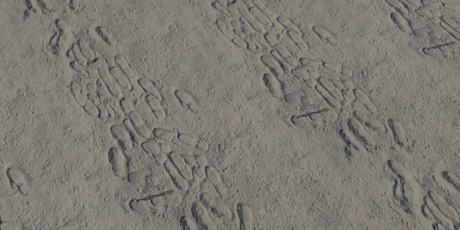 Micrometeorite Impacts Occur Too Slowly to Erase Footprints (By Dario Barresi (Processing)
Greg Zaal (Photography)
Jenelle van Heerden (Photography)
Rico Cilliers (Photography), CC0)