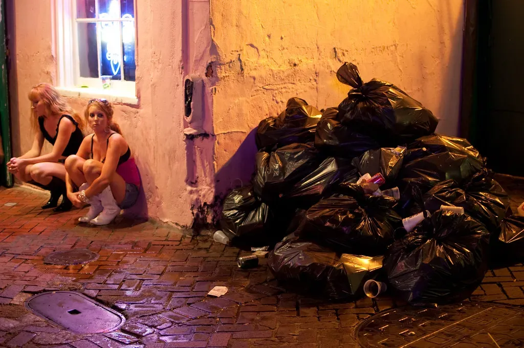 4. Trash Heaps Turned Streets into a Dump (chuckyeager, Flickr, CC BY 2.0)