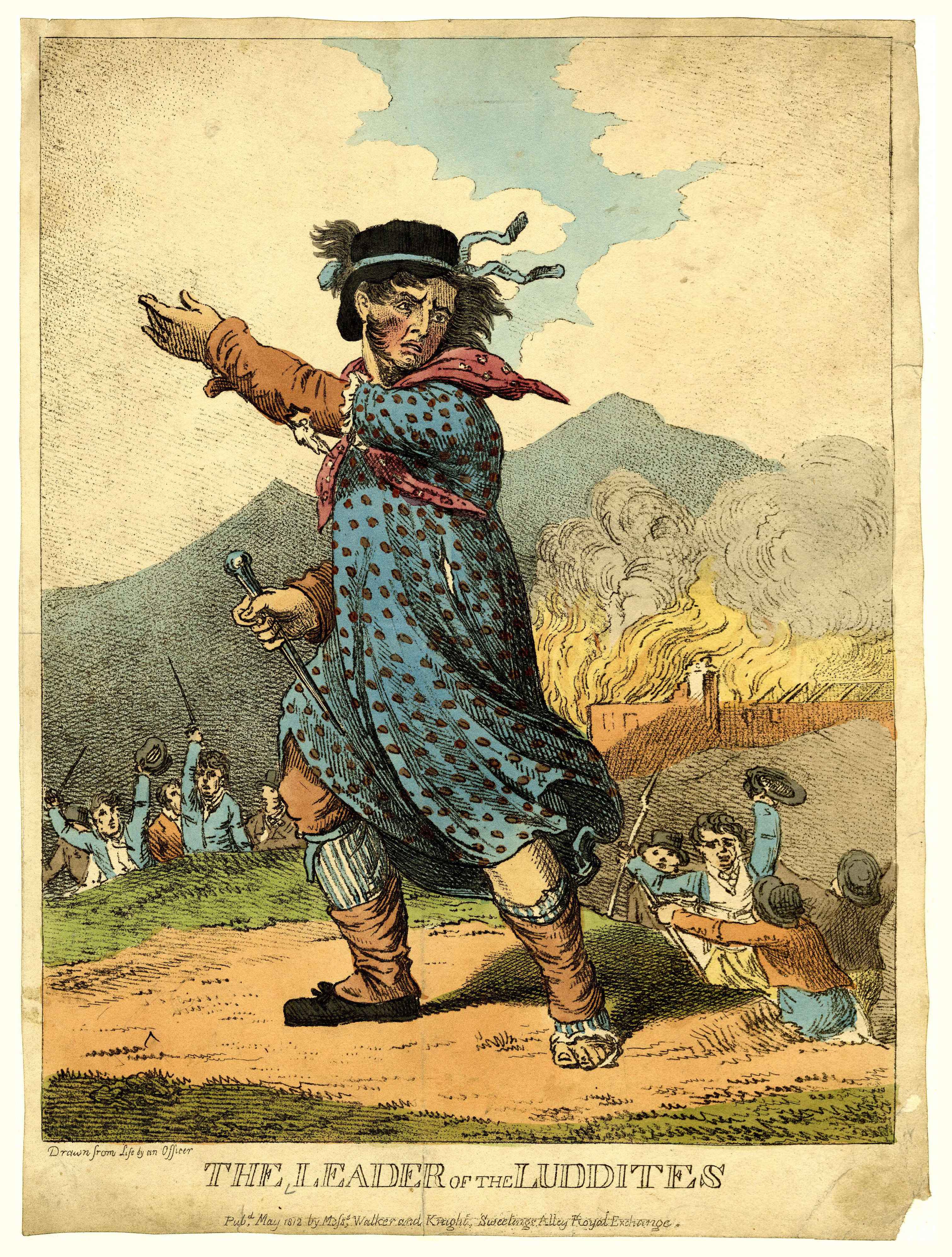 The Luddites: When Industrial Workers Battled Machines (image credits: wikimedia)