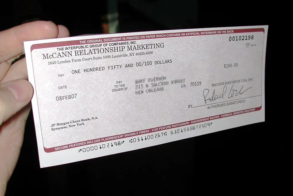 What the Typical Monthly Check Looks Like (Editor B, Flickr, CC BY 2.0)