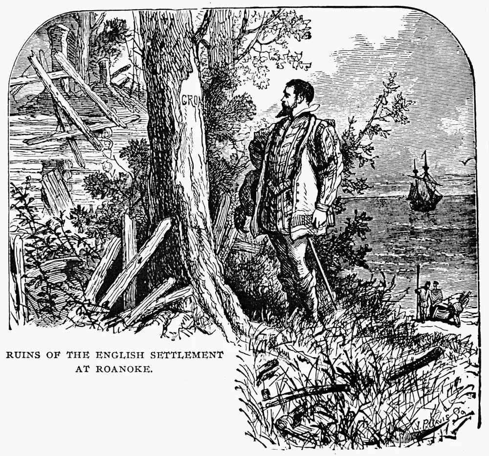 The Colony's Sudden Vanishing (Columbus and Columbia: A Pictorial History of the Man and the Nation (1893), Public domain)
