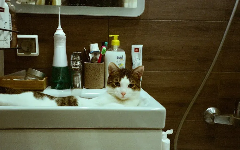 In the Bathroom Sink: The Unexpected Observation Deck (Image Credits: Pexels)