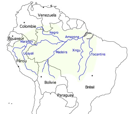The Amazon's Great U-Turn (Image Credits: Wikimedia)