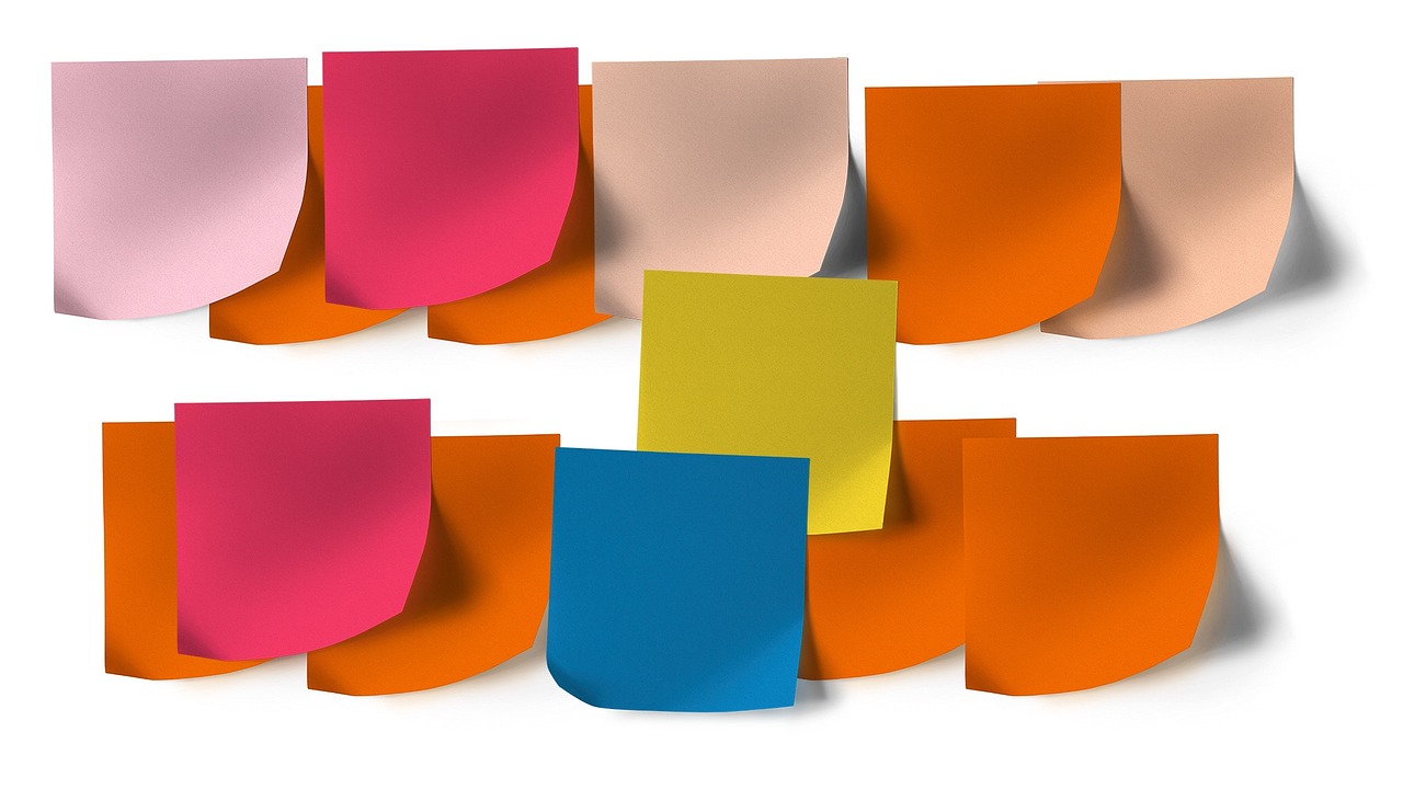 Post-it Notes: Sticky, but Not Too Sticky (image credits: pixabay)