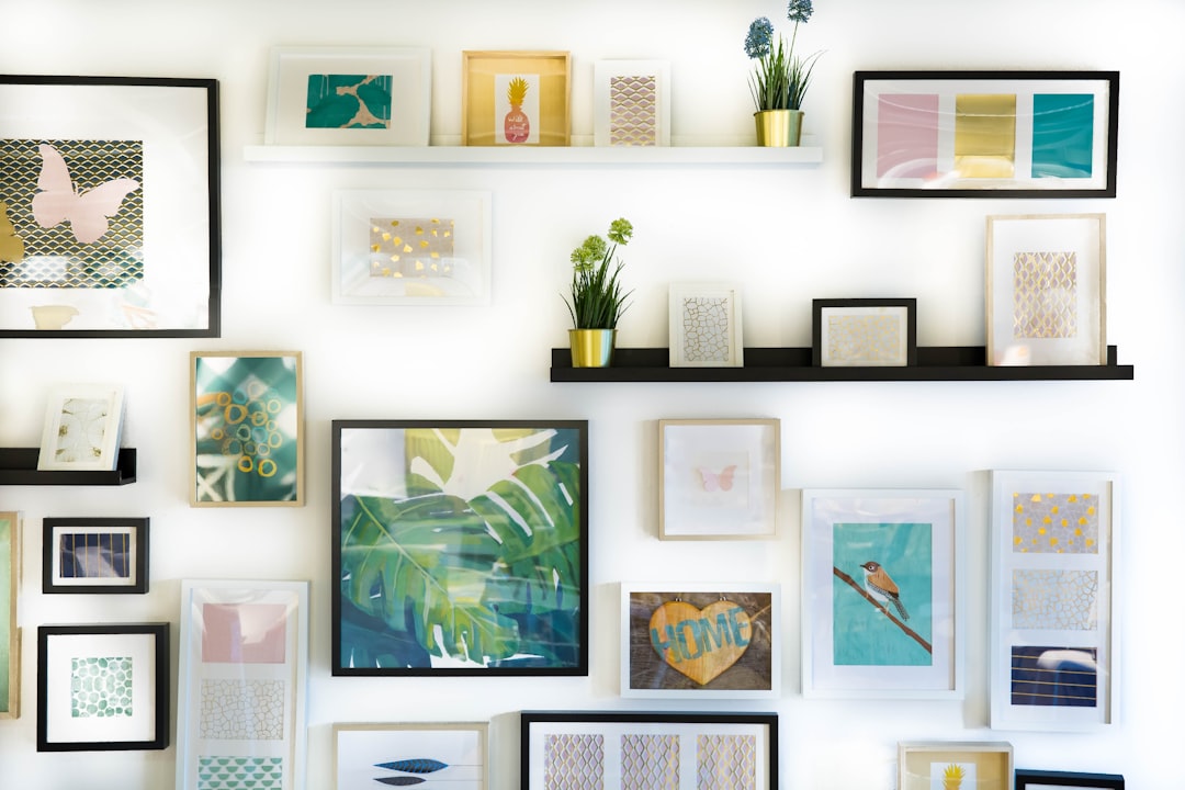 Floating Grid of Framed Prints