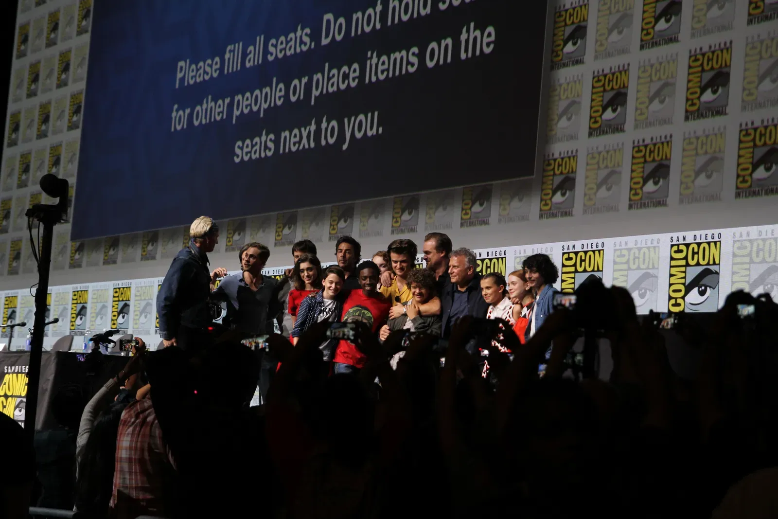 1. Eleven and the Hawkins kids in Stranger Things (SDCC2017 - Stranger Things Cast Photoshoot [1], CC BY-SA 2.0)