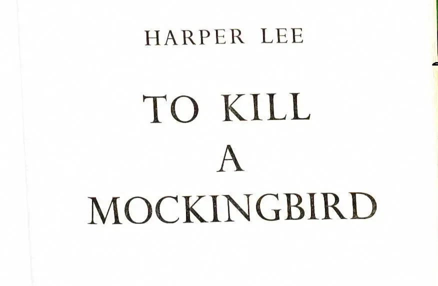 1. To Kill a Mockingbird by Harper Lee (Image Credits: Wikimedia)