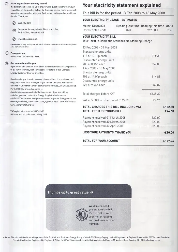 Utility Bills: The Cost of Keeping the Lights On (Kai Hendry, Flickr, CC BY 2.0)