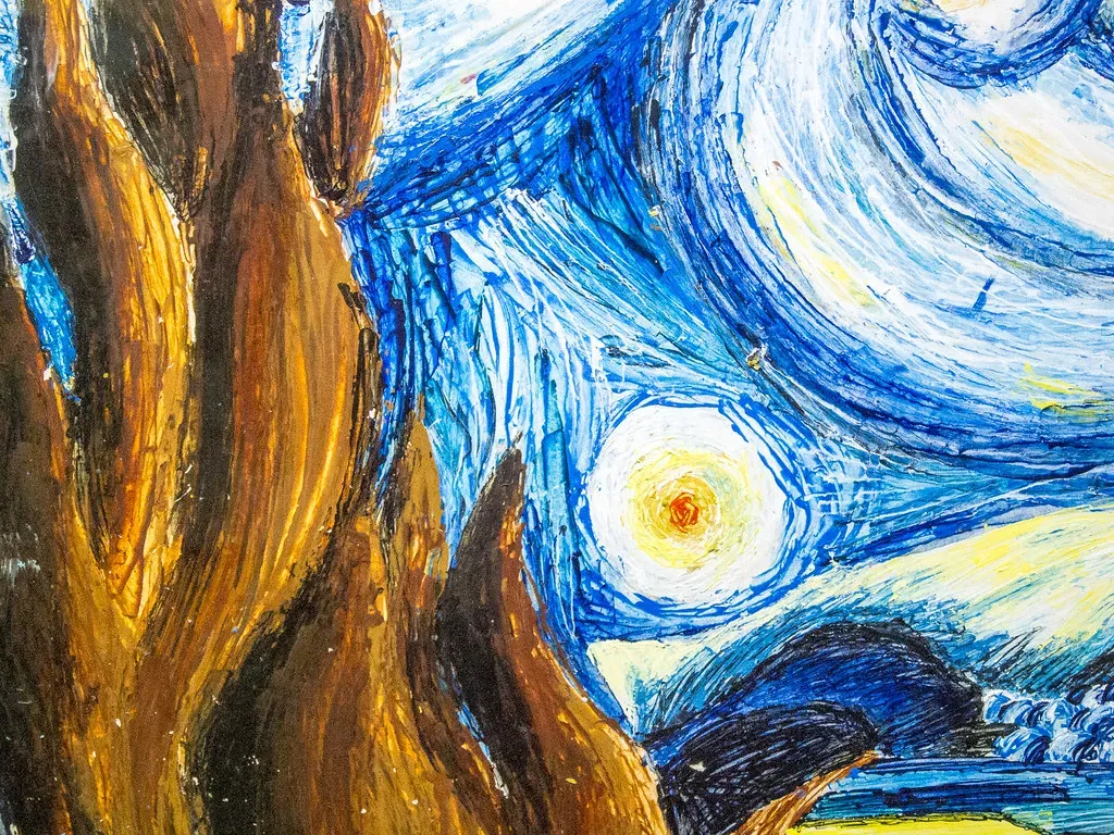 6. Symbolic Composition - The Cypress, the Village, and the High Horizon (Mike Prince, Flickr, CC BY 2.0)