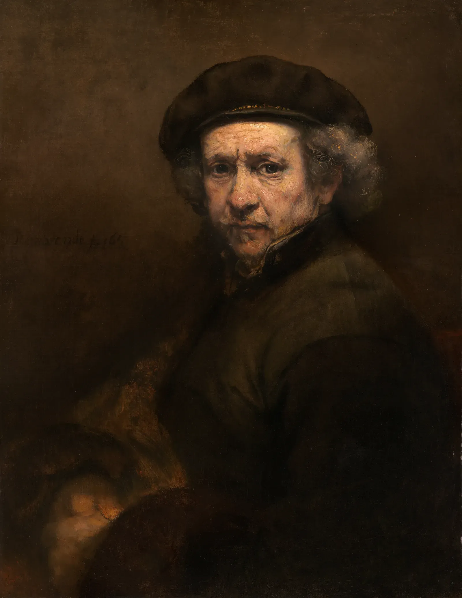 5. An Old Man in Military Costume by Rembrandt (c. 1630–31) - The Young Man Who Was There First (-gHQe8vbiHn2xw at Google Cultural Institute maximum zoom level, Public domain)