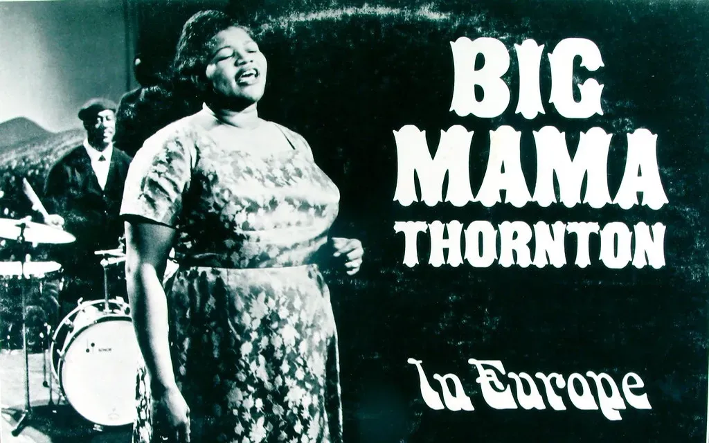 Big Mama Thornton and the original "Hound Dog" (Image Credits: Flickr)