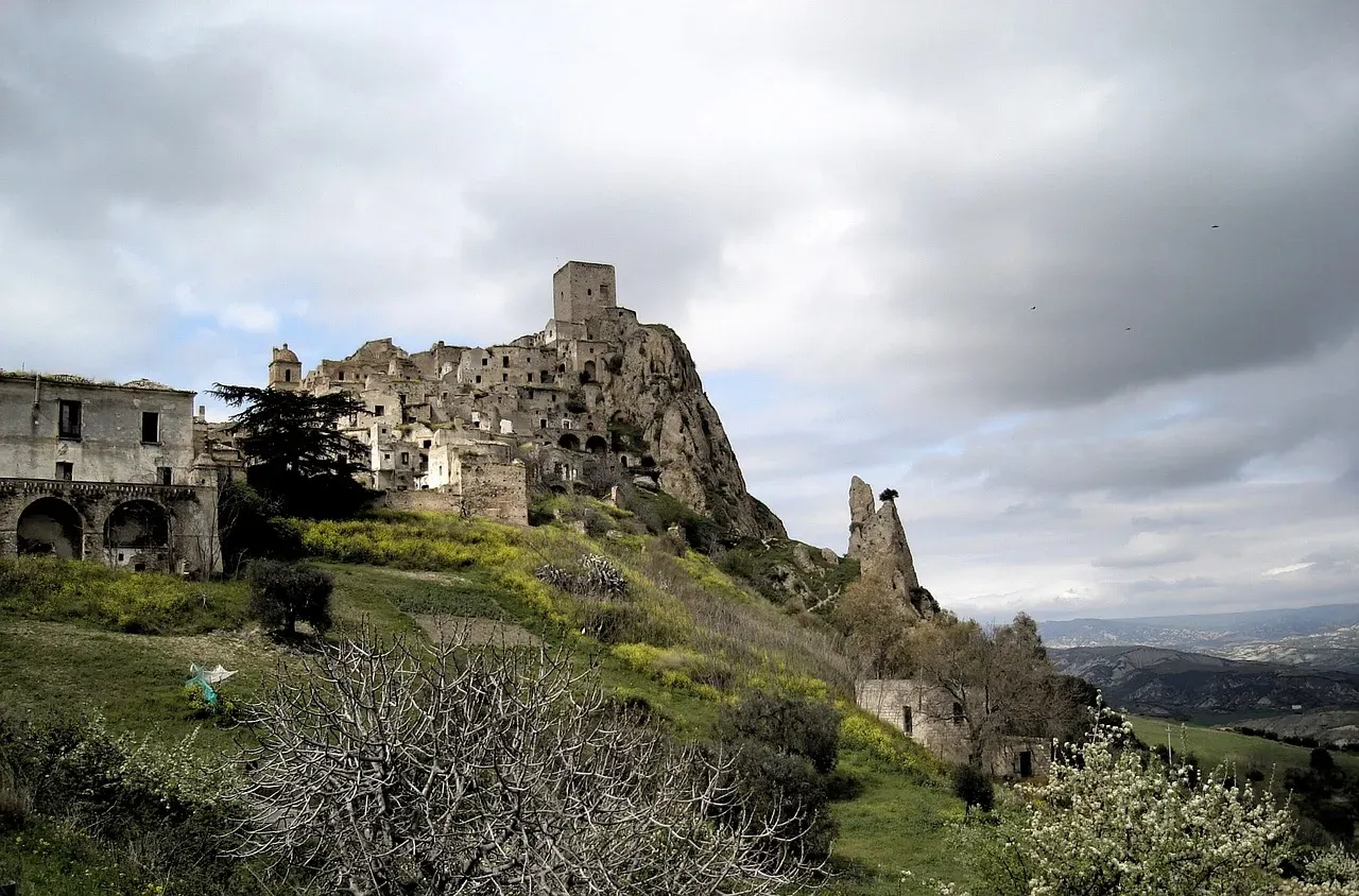 7. Craco, Italy: A Medieval City Brought Down by the Earth Itself (Image Credits: Pixabay)