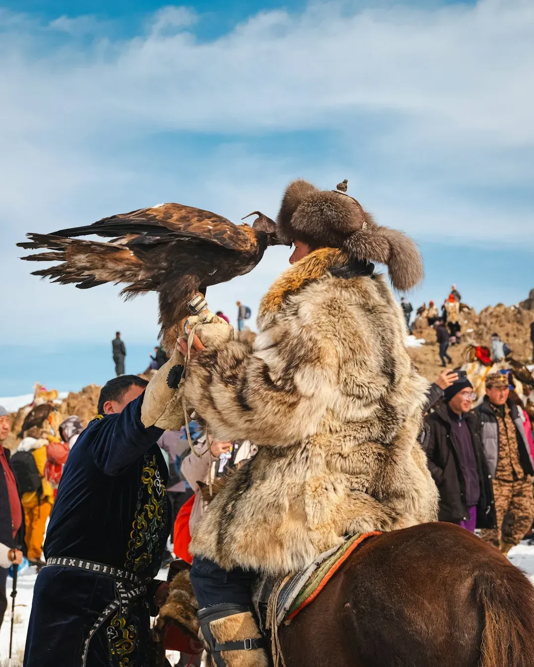 Mongolian Eagle Hunting: Predators as Partners (Image Credits: Unsplash)