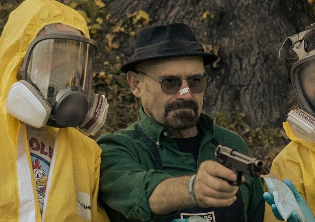 Breaking Bad: A Man in Underwear and a Gas Mask (Image Credits: Unsplash)