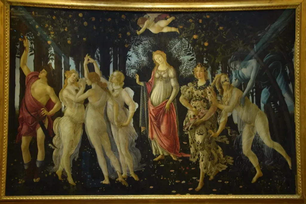 Sandro Botticelli's Botanical Encyclopedia in Primavera (Image Credits: Flickr)