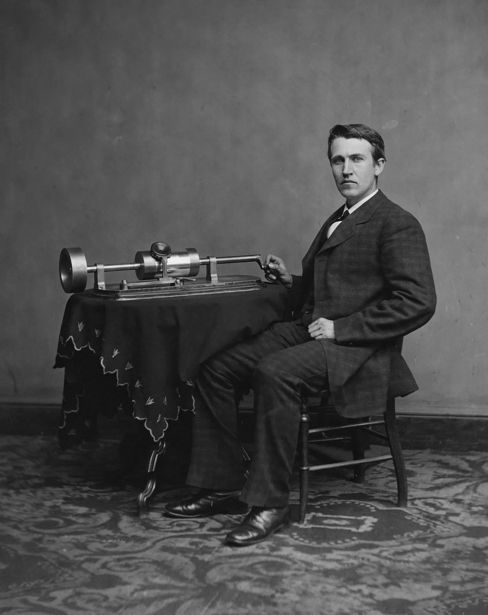 Thomas Edison and the Phonograph: Where It All Started (Image Credits: Wikimedia)