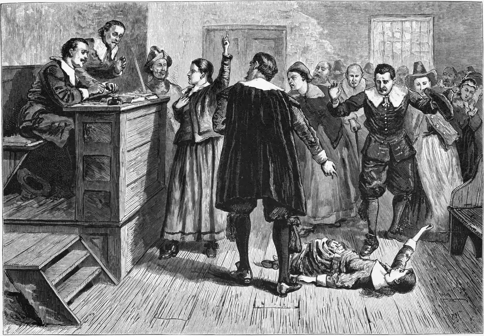 4. Salem Witches Were Burned at the Stake (William A. Crafts (1876) Pioneers in the settlement of America: from Florida in 1510 to California in 1849[1], Pioneers in the settlement of America: from Florida in 1510 to California in 1849. edition, Boston: Published by Samuel Walker and Company, Public domain)