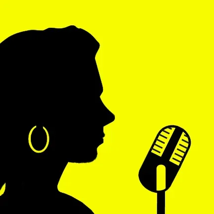 18. Mary Margaret O'Hara (My {{PD-self}} derivative work from File:Icon announcer.svg ({{Orion 8}}) and Female Profile Silhouette by studio_hades from Openclipart ({{studio_hades@openclipart.org}}), Public domain)