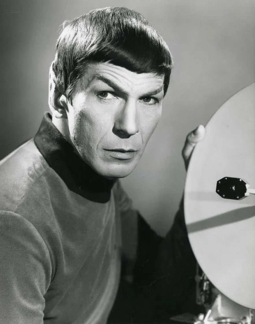 Leonard Nimoy as Spock (ebay item front release, Public domain)