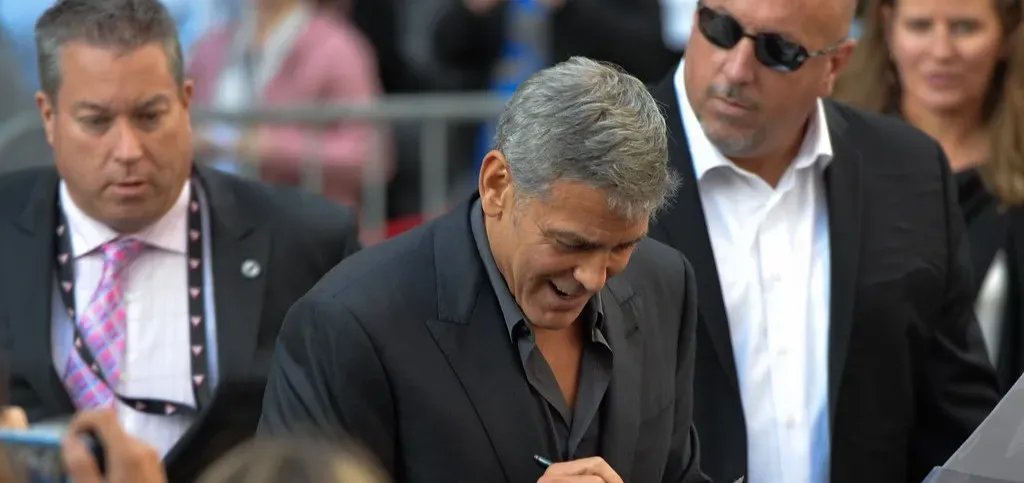 1. George Clooney and Brad Pitt (Image Credits: Flickr)