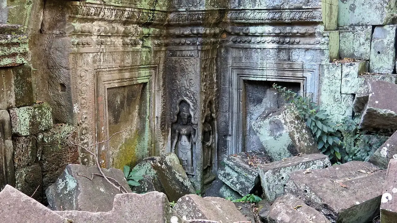 4. The Hidden Faces and Condor at Ta Prohm Temple, Cambodia (Image Credits: Pixabay)