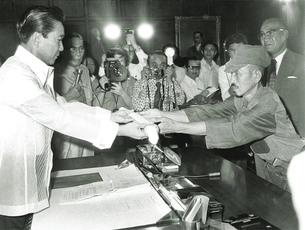 1. Hiroo Onoda: The Soldier Who Fought a War That Had Been Over for 29 Years (By Malacañang Palace, Public domain)
