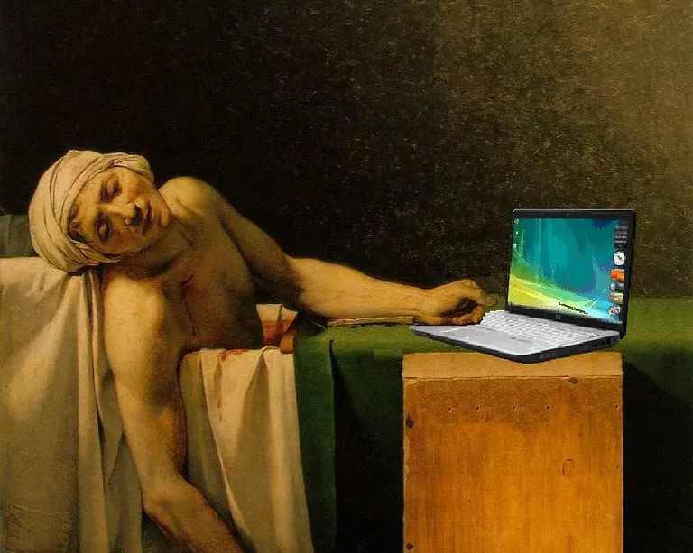 3. Jacques-Louis David - The Death of Marat (1793) (Image Credits: Flickr)