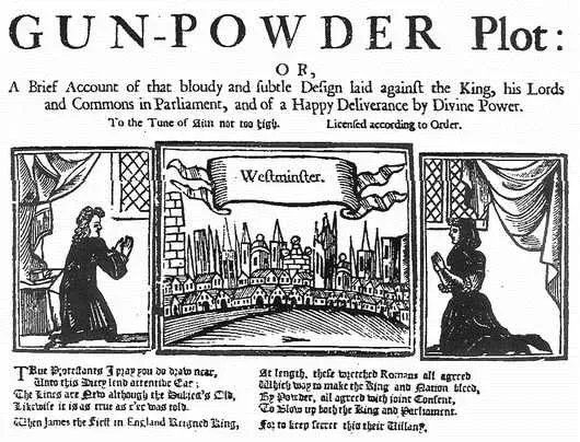 The Gunpowder Plot: Parliament Nearly Blown Up (Image Credits: Wikimedia)
