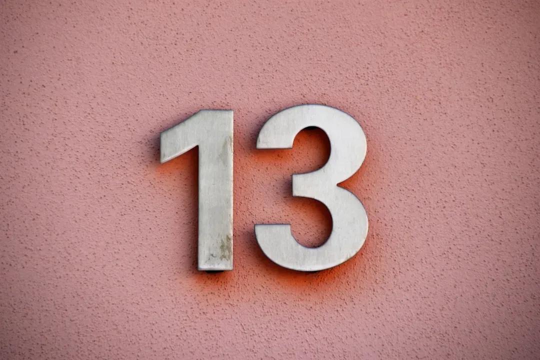 The Number 13 and Friday the 13th (Image Credits: Unsplash)