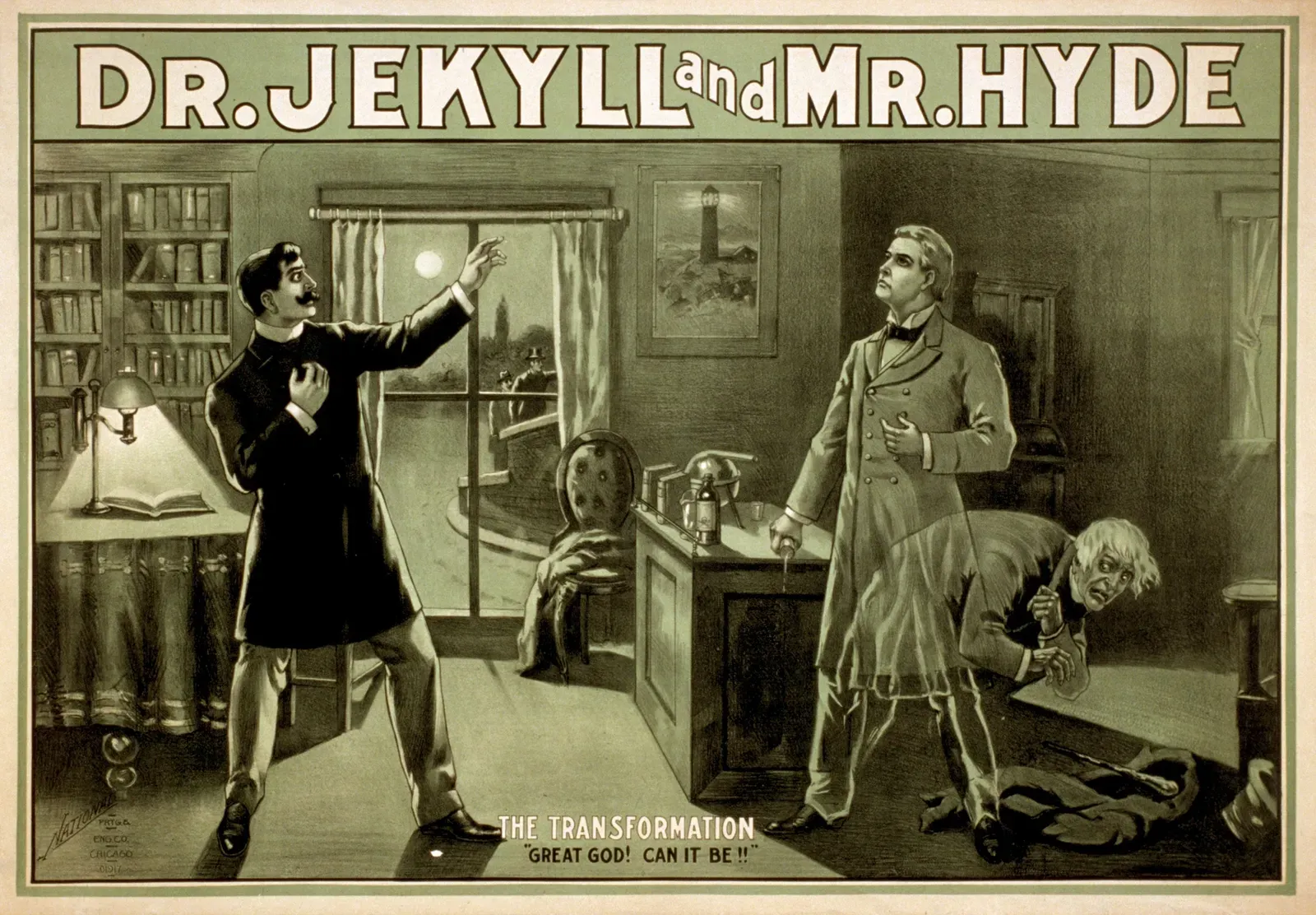 5. Dr. Jekyll And Mr. Hyde Was Written As An Obvious Twist Reveal (This image  is available from the United States Library of Congress's Prints and Photographs division under the digital ID cph.3g08267.This tag does not indicate the copyright status of the attached work. A normal copyright tag is still required. See Commons:Licensing., Public domain)
