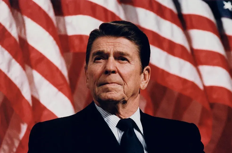 Ronald Reagan's Emotional Response at Brandenburg Gate (1987) (Image Credits: Flickr)