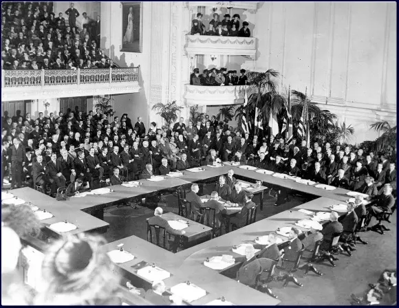 9. The Treaty of Versailles and the League of Nations Covenant - Abandoned Before It Could Work (By http://iconicphotos.files.wordpress.com/2009/04/c-000242.jpg, Public domain)