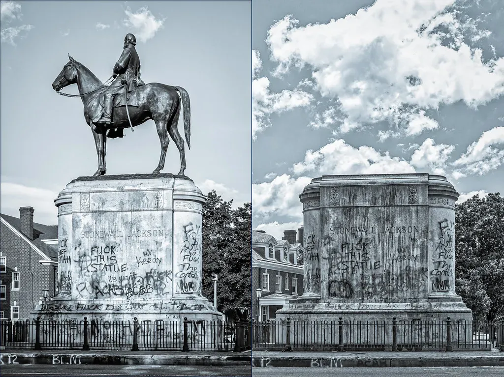 Monument Avenue, Richmond: Empty Pedestals as Art (Mobilus In Mobili, Flickr, CC BY-SA 2.0)