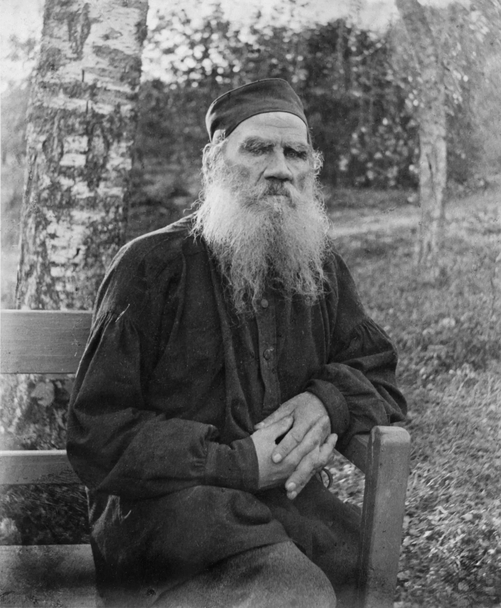 "Happy families are all alike; every unhappy family is unhappy in its own way." - Leo Tolstoy, Anna Karenina (1878) (This image  is available from the United States Library of Congress's Prints and Photographs division under the digital ID ppmsca.37767.This tag does not indicate the copyright status of the attached work. A normal copyright tag is still required. See Commons:Licensing., Public domain)