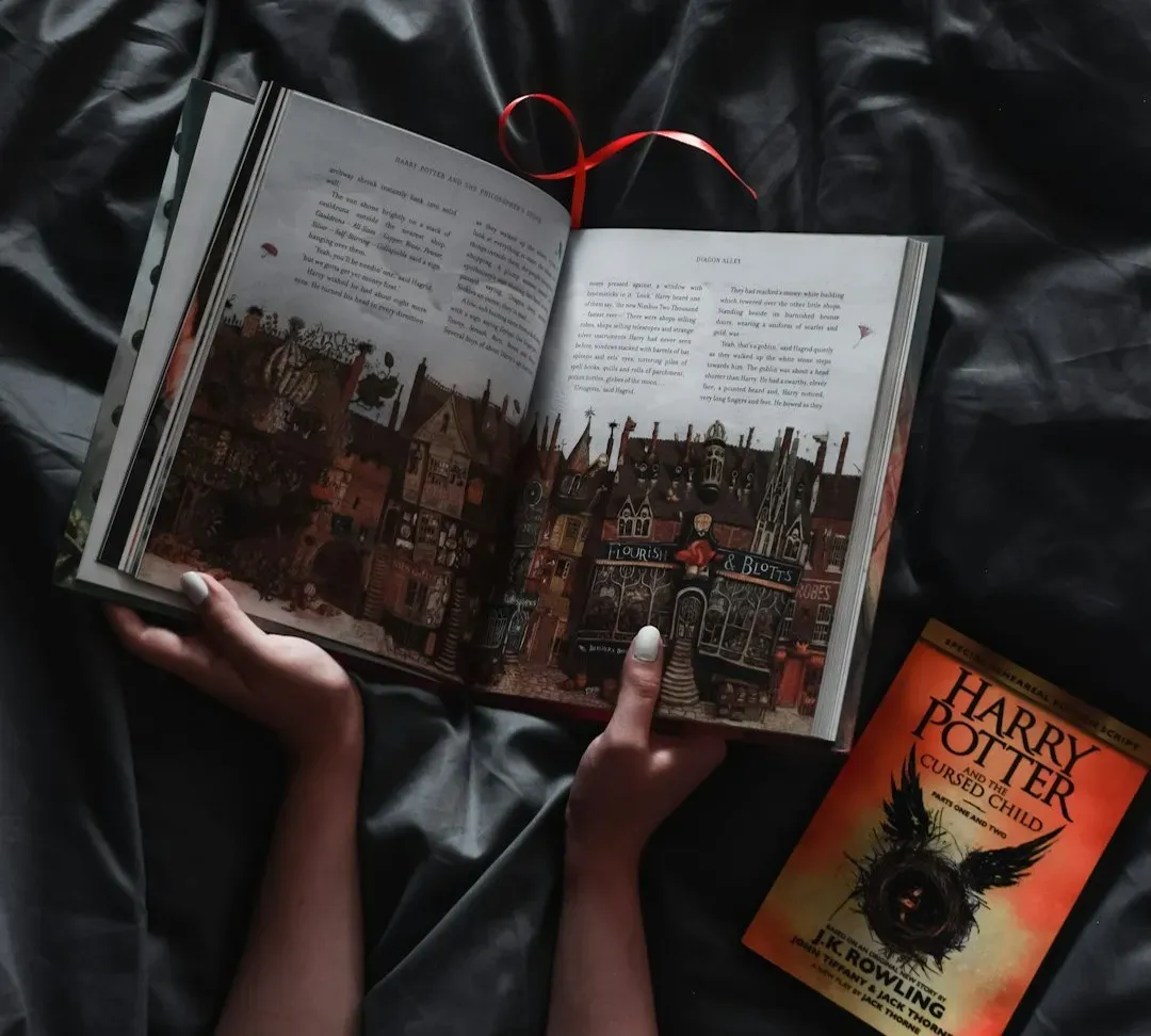 19. Harry Potter and the Deathly Hallows by J.K. Rowling - Split Seven Ways (Image Credits: Unsplash)