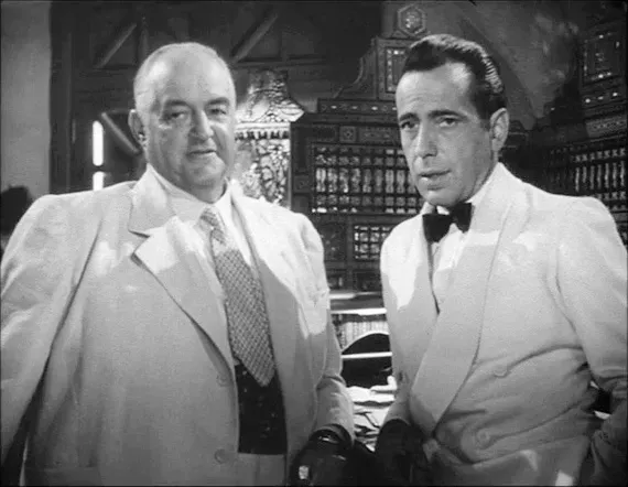 5. "Here's looking at you, kid" – Casablanca (1942) (Casablanca trailer, Public domain)