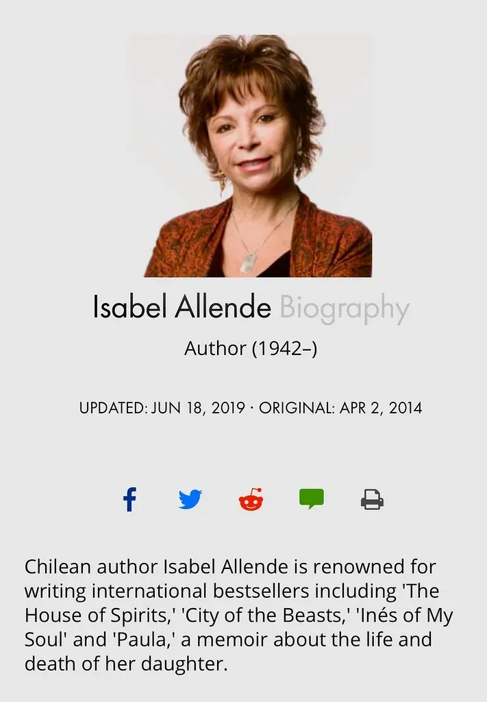 Isabel Allende (Image Credits: Flickr)