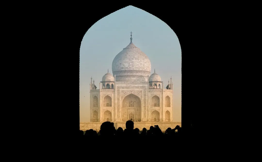 9. The Taj Mahal's Hidden Optical Face Illusions, Agra, India (Image Credits: Unsplash)