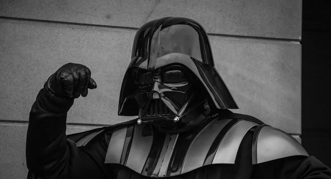 2. Darth Vader's black armor from Star Wars (Image Credits: Unsplash)