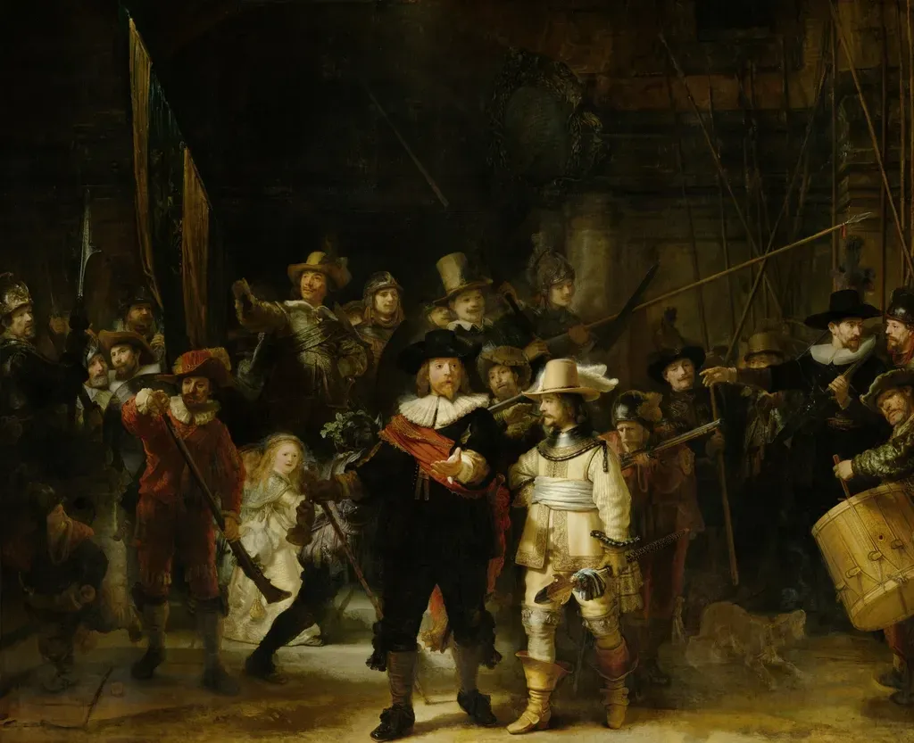 3. Rembrandt's "The Night Watch" (1642) (Image Credits: Rawpixel)