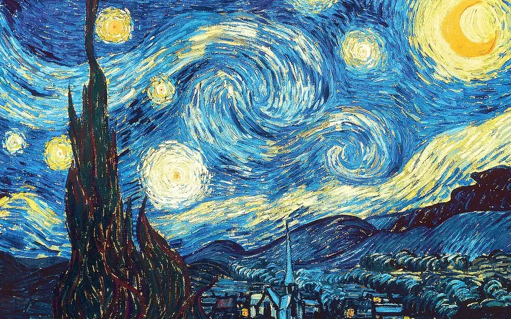 2. The Starry Night - Vincent van Gogh (1889) (Image Credits: Flickr)