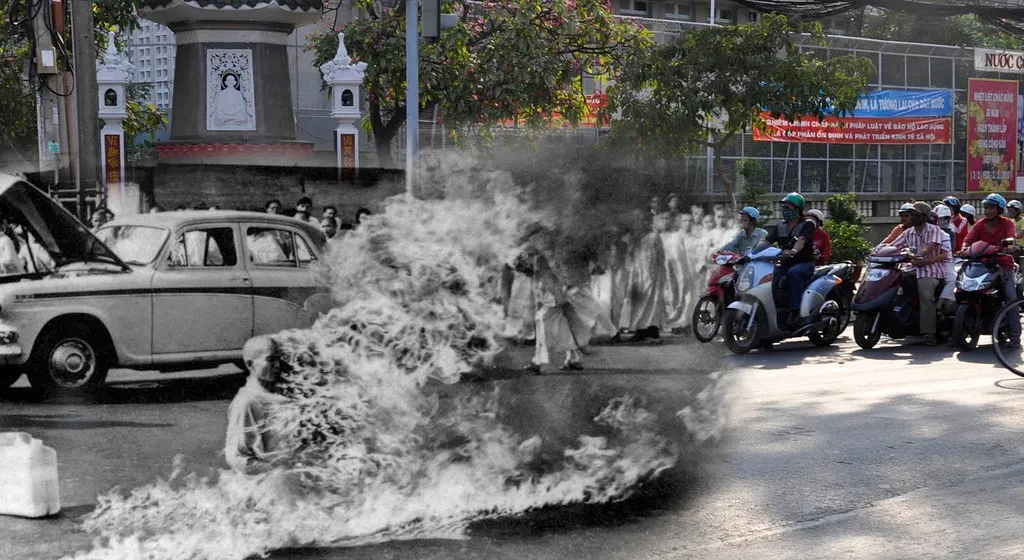 Rage Against the Machine – Self-Titled Monk on Fire (Image Credits: Flickr)
