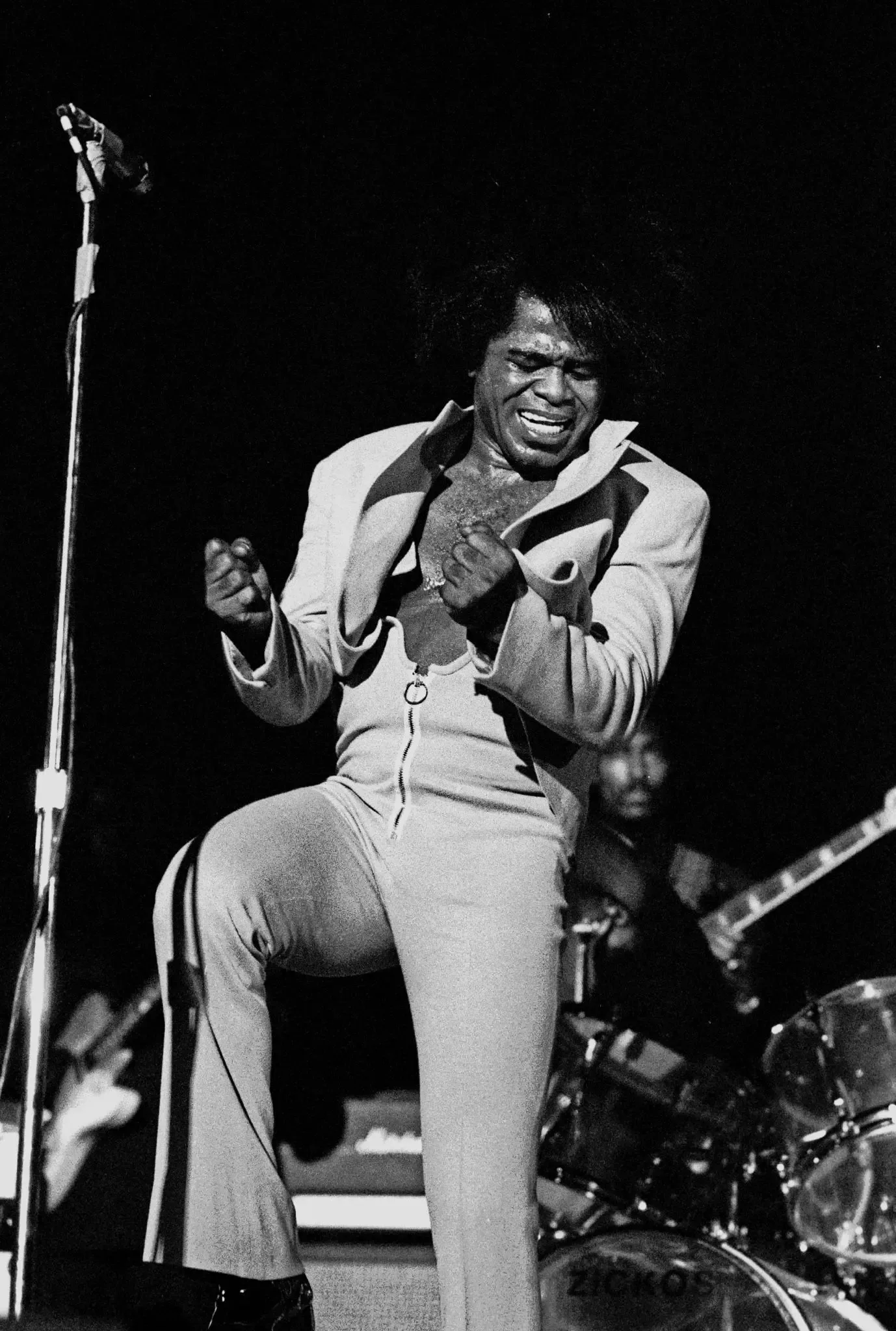 7. "Funky President (People It's Bad)" – James Brown (1974): The Politics of the Groove (originally posted to Flickr as James Brown Live 1702730029, CC BY-SA 2.0)