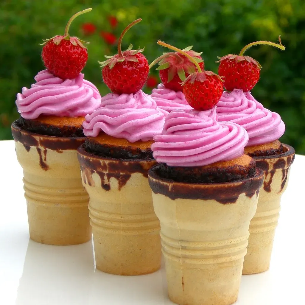 Butter-Dipped Ice Cream Cones (Image Credits: Flickr)