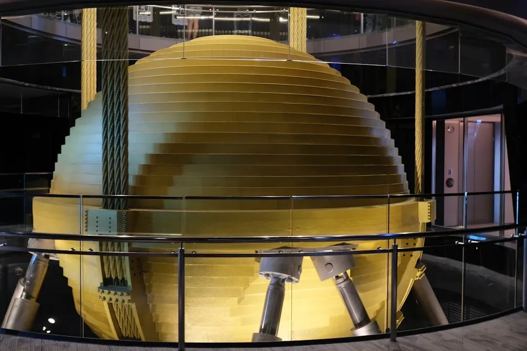The Tuned Mass Damper: A Giant Counterweight (Image Credits: Unsplash)