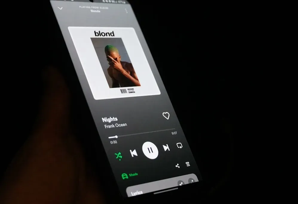 6. Frank Ocean - Blonde (2016) (Image Credits: Unsplash)