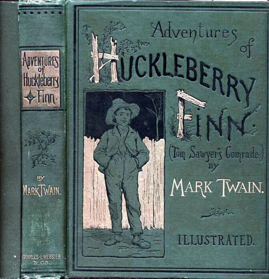 The Adventures of Huckleberry Finn by Mark Twain (Image Credits: Wikimedia)