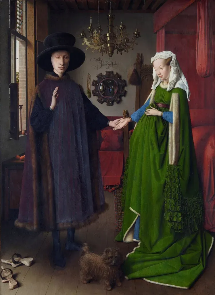 Jan van Eyck's Mirror Mystery in The Arnolfini Portrait (Image Credits: Rawpixel)